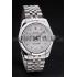 Rolex Swiss DateJust Stainless Steel Ribbed Bezel Silver Dial 41996