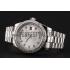 Swiss Rolex Day-Date White Dial Diamond Case Diamond Numerals Stainless Steel Bracelet 1453970 Replica