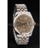 Replica Rolex DateJust Gold Stainless Steel Ribbed Bezel Goldish Dial 41978