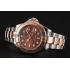 Rolex Yacht Master Rose Gold Dial Two Tone Stainless Steel Bracelet 1453864