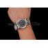 Swiss Rolex Day-Date Black Dial Diamond Case Diamond Numerals Stainless Steel Bracelet 1453966