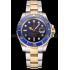 Swiss Rolex Submariner Blue Dial And Bezel Two Tone Steel Gold Bracelet