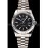 Cheap Swiss Rolex Datejust Black Dial Stainless Steel Case And Bracelet