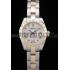 Cheap Rolex DateJust Brushed Stainless Steel Case White Dial Diamond Plated