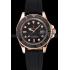 Rolex Yacht Master Black Dial And Bezel Everose Dial Oysterflex Bracelet