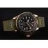 Rolex Yacht Master Black Dial Green Bezel Rose Gold Case Green Leather Bracelet 1453862