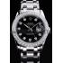 Rolex DateJust Black Dial Diamond Bezel Stainless Steel Bracelet