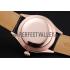 Rolex Cellini Black Dial Pink Gold Case Black Leather Strap  622842