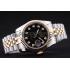 Rolex Datejust Black Dial Diamonds Ribbed Bezel 7453