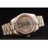 Replica Rolex Swiss DayDate Gold Stainless Steel Ribbed Bezel Gold Dial 41997