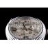 Rolex DateJust Stainless Steel Ribbed Bezel Flower Silver Dial 41983