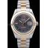 Cheap Rolex Datejust Grey Dial Gold Ribbed Bezel 7479