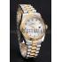 Swiss Rolex Datejust White Dial Gold Bezel Stainless Steel Case Two Tone Bracelet