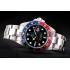 Rolex GMT Master II Blue Rose Red Bezel Black Dial Tachymeter