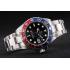 Rolex GMT Master II Blue Rose Red Bezel Black Dial Tachymeter