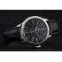 Swiss Rolex Cellini Time Silver Case Black Dial Black Leather Bracelet   622654