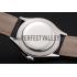 Swiss Rolex Cellini Time Silver Case Black Dial Black Leather Bracelet   622654