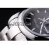 Replica Rolex Datejust Polished Silver Bezel Black Dial 7467