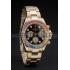 Rolex Daytona Cosmograph Rainbow Crystals Bezel Rose Gold Strap Black Dial 80251