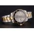 Swiss Rolex Submariner Silver Dial Diamond Markings Black Bezel Two Tone Steel Gold Bracelet