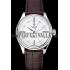 Rolex Cellini White Dial Stainless Steel Case Brown Leather Strap  622839 Replica