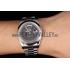 Swiss Rolex Daydate Stainless Steel Bracelet Black Dial 80294