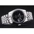 Rolex Datejust Black Dial Diamonds Ribbed Bezel 7456