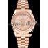 Cheap Swiss Rolex Day Date 40 Rose Gold Etched Dial Rose Gold Case And Bracelet