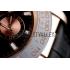 Rolex Daytona Rose Gold Case Black Dial Black Leather Strap