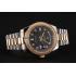 Swiss Rolex Day-Date Black Dial Gold Diamond Case Two Tone Stainless Steel Bracelet 1453976