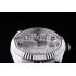 Rolex Datejust Silver Dial Diamonds Ribbed Bezel 7455