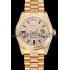 Cheap Swiss Rolex Day Date Yellow Gold Diamond Pave