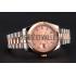 Swiss Rolex Datejust Rose Gold Dial And Bezel Stainless Steel Case Two Tone Bracelet