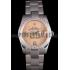 Rolex Datejust Polished Stainless Steel Orange Flowers Dial Diamond Plated