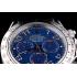 Rolex Daytona Stainless Steel Case Blue Dial Black Leather Strap