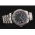 Swiss Rolex Day-Date Black Dial Diamond Case Stainless Steel Bracelet 1453964