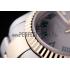 Rolex Datejust Grey Dial Ribbed Bezel 7460