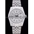 Rolex Datejust Silver Dial Ribbed Bezel 7457