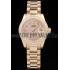 Rolex Datejust 18k Yellow Gold Plated Stainless Steel Diamond Plated 98077