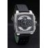 Cheap Tag Heuer Monaco Black-Green Perforated Leather Strap Black Dial 80308