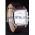 Replica Tag Heuer Monaco Brushed Stainless Steel Case White Dial Brown Leather Strap 98173