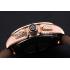 Replica Tag Heuer Carrera Rose Gold Bezel with Black Dial and Black Leather Strap  621538