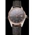 Replica Swiss Tag Heuer Carrera Calibre 5 Gray Dial Rose Gold Case Black Leather Strap