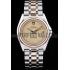 Tudor Swiss  Prince Date Stainless Steel Case Rose Gold Ribbed Bezel Gold Dial